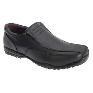 US Brass Boys Custer/Clipper Twin Gusset Shoes / Black